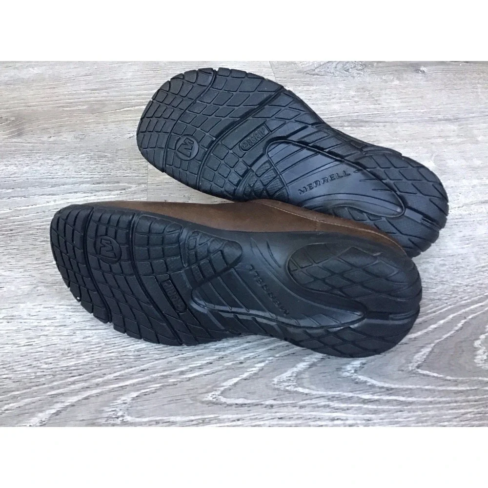 Merrell Encore Nova 2 Clogs Women's Size 7.5 Brown Leather Slip On Mules J598432